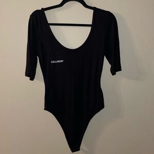 ASOS Collusion Scoop Neck Women Body Suit Size 10